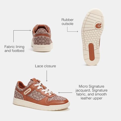 Coach Women's C201 Micro Signature Jacquard Sneaker in Saudi Arabia