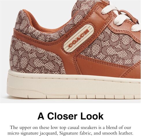 Coach Women's C201 Micro Signature Jacquard Sneaker in Saudi Arabia