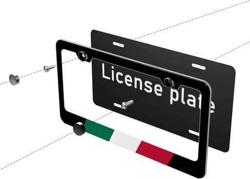 رقيقة الخط الأحمر لوحة ترخيص الإطار رجال الاطفاء لوحة ترخيص حامل الألومنيوم معدن الأسود والأحمر غطاء لوحة الترخيص الديكور يناسب الولايات المتحدة القياسية لوحة ترخيص السيارة 2 فتحات مع مسامير للنساء الرجال 2 قطعة in Kuwait