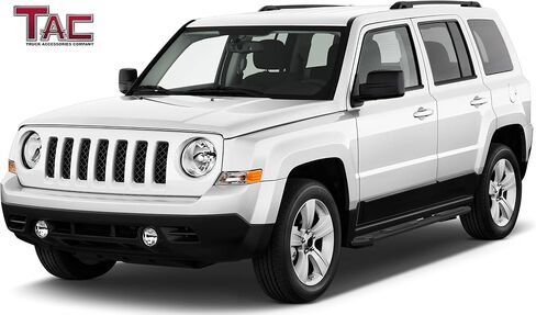 TAC Side Steps Custom Fit 2007-2015 Jeep Patriot 3 inches Black Side Bars Nerf Bars Step Rails Running Boards Off Road Automotive Exterior Accessories (2 Pieces Running Boards) in Saudi Arabia