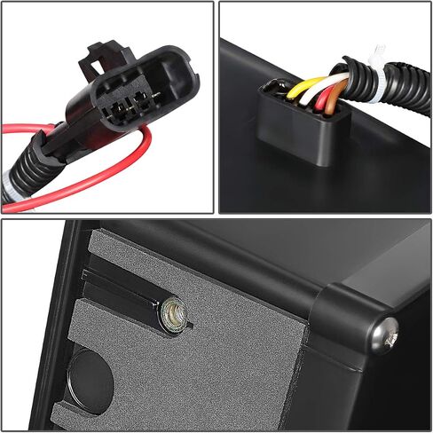 Auto Dynasty Full Dual LED Halo Rings DRL Projector Front Bumper Driving Fog Light Lamps Compatible with Volvo VN VNL 300 400 430 630 740 760 860 2004-2018, Driver and Passenger Side, Black Housing in Saudi Arabia