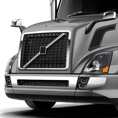 Auto Dynasty Full Dual LED Halo Rings DRL Projector Front Bumper Driving Fog Light Lamps Compatible with Volvo VN VNL 300 400 430 630 740 760 860 2004-2018, Driver and Passenger Side, Black Housing in Saudi Arabia