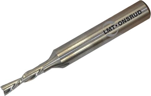 LMT Onsrud 57-360 Solid Carbide Downcut Spiral Wood Rout, Inch, Uncoated (Bright) Finish, 30 Degree Helix, 2 Flutes, 3.0000" Overall Length, 0.5000" Cutting Diameter, 0.5000" Shank Diameter in Kuwait