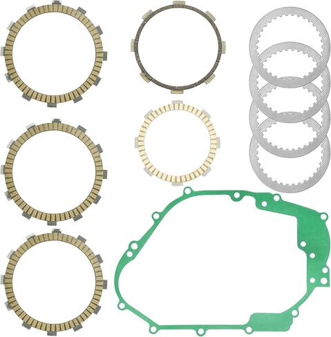Caltric lutch Friction Steel Plates kit Compatible with Kawasaki KLX140 KLX140L KLX140G 2008-2024 / KLX150L KLX150BF 2014-2021 in Saudi Arabia