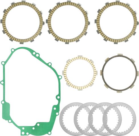 Caltric lutch Friction Steel Plates kit Compatible with Kawasaki KLX140 KLX140L KLX140G 2008-2024 / KLX150L KLX150BF 2014-2021 in Saudi Arabia
