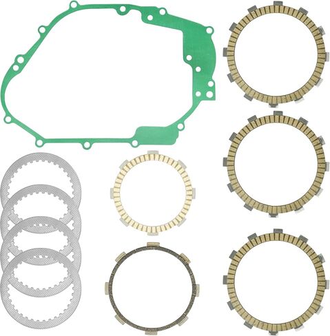 Caltric lutch Friction Steel Plates kit Compatible with Kawasaki KLX140 KLX140L KLX140G 2008-2024 / KLX150L KLX150BF 2014-2021 in Saudi Arabia