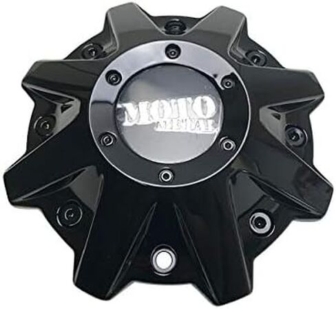 موتو عجلات معدنية MO970 S1702-13 M0479L214GB01 غطاء مركز العجلة باللون الأسود اللامع in Kuwait