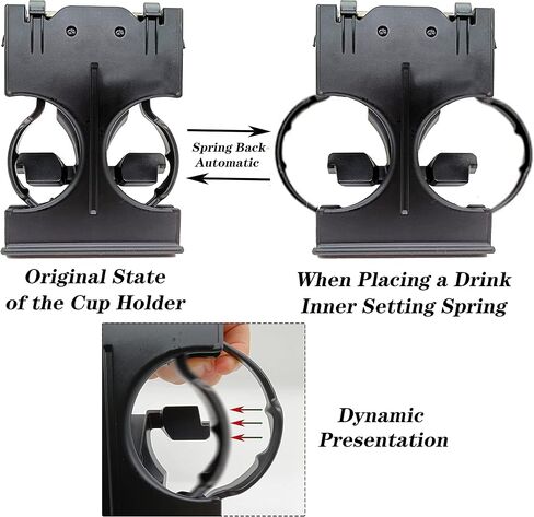 Rldym 55620-35050 Retractable Cup Holder Instrument Panel Compatible with Toyota 4Runner 1996-1999 in Saudi Arabia