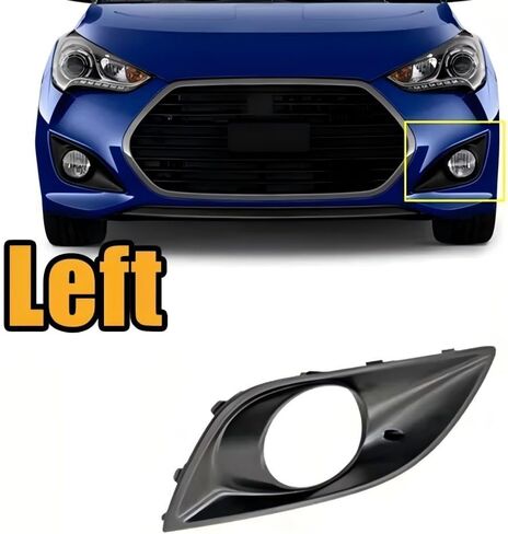 Fog lamp Cover Left & Right for Hyundai Veloster Turbo 2013-2016 Replaces 86523-2V500 86524-2V500 in Saudi Arabia