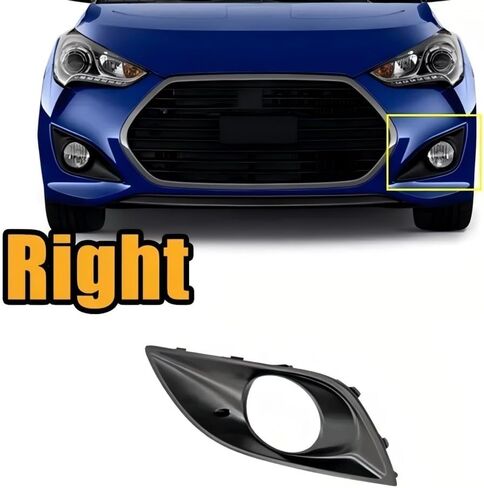 Fog lamp Cover Left & Right for Hyundai Veloster Turbo 2013-2016 Replaces 86523-2V500 86524-2V500 in Saudi Arabia