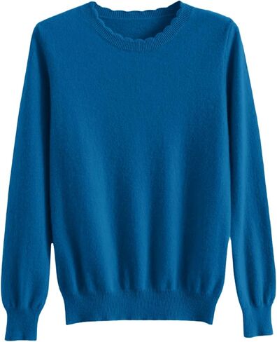 Women Wool Blend Sweater 2025 Fall Long Sleeve Crew Neck Cashmere Sweaters Casual Loose Soft Knit Pullover Tops in Saudi Arabia