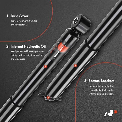 A-Premium Rear Shock Absorber Compatible with Chrysler Pacifica 17-24 & Chevrolet Express 2500 03-24, Express 3500 06-23, Express 4500 09-23 & GMC Savana 2500 03-24, Savana 3500 06-23, Savana 4500 in Saudi Arabia