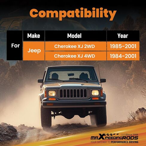 ممتص صدمات خلفي من maXpeedingrods مقاس 6.5-7 بوصات لسيارة جيب شيروكي XJ 2WD 4WD 1984-2001، إصدار G1 in Kuwait