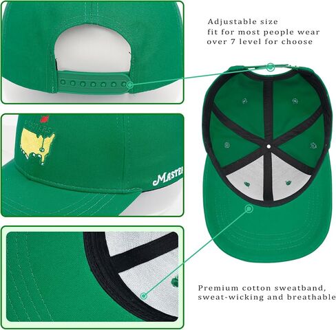قبعة جولف للرجال والنساء قبعة بيسبول مطرزة باللون الأخضر in Kuwait