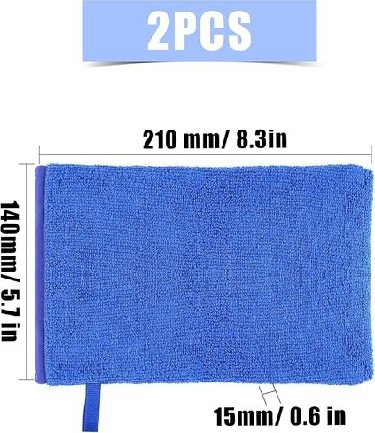 2pcs Clay Mitts, Auto Care Clay Mitt Towel for Car Detailing Scratch-Free Surface Prep for Car Detailing and Polishing Bar Tool in Saudi Arabia