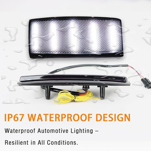 مجموعة مصابيح LED الأمامية الأمامية LED لأضواء الإشارة الجانبية لشاحنة Chevy/GMC C/K10/Suburban/Yukon/Blazer/Tahoe Side Marker Light 1988-2002، علامة ممتص الصدمات الجانبية ذات العدسات المدخنة DRL (مدخن) in Kuwait