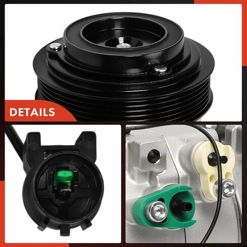 A-Premium Air Conditioner AC Compressor with Clutch Compatible with Kia Sedona 2011 2012 2014 in Saudi Arabia