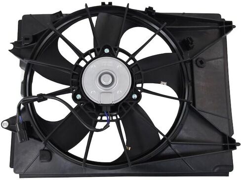Left Driver Side Auxiliary A/C Condenser Radiator Fan Assembly - Compatible with 2016-2022 Honda Pilot Sport Utility 3.5L V6 in Saudi Arabia