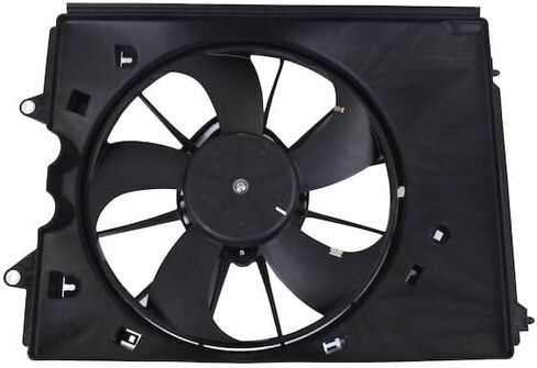 Left Driver Side Auxiliary A/C Condenser Radiator Fan Assembly - Compatible with 2016-2022 Honda Pilot Sport Utility 3.5L V6 in Saudi Arabia