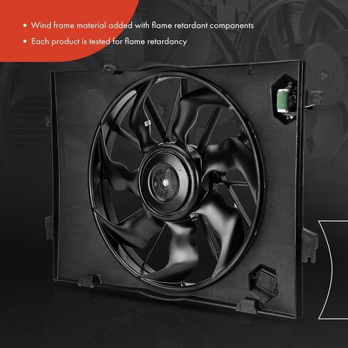 A-Premium Engine Radiator Cooling Fan Assembly Compatible with Kia & Hyundai Models - Sportage 2005-2010, Tucson 2005-2009, 2.0L - Replace# 253802E255, 253802E250 in Saudi Arabia