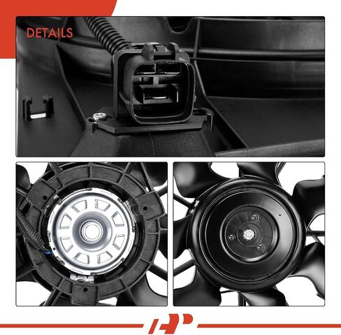 A-Premium Engine Radiator Cooling Fan Assembly Compatible with Kia & Hyundai Models - Sportage 2005-2010, Tucson 2005-2009, 2.0L - Replace# 253802E255, 253802E250 in Saudi Arabia
