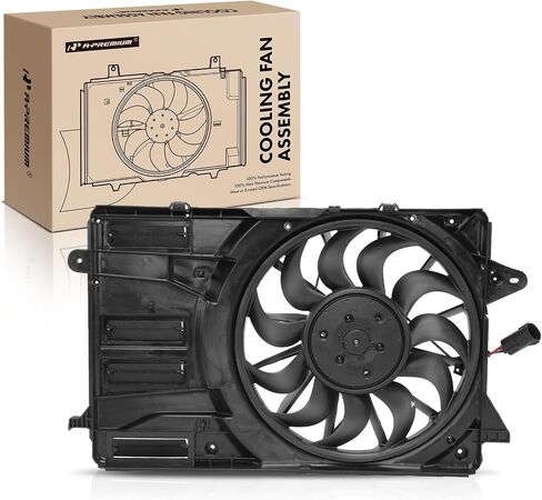 A-Premium Engine Radiator Cooling Fan Assembly with Brushless Motor Compatible with Select Chevrolet & Buick Models - Malibu 2016-2020, Lacrosse 2018-2019 - Replace# 84297679 in Saudi Arabia