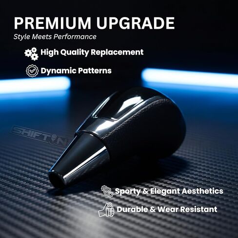 Gear Shift Knob for Toyota Avalon Yaris Sienna Venza Camry and fit Lexus ES-350 GS-450 RX-350 IS-350 LS-460 (Black/Carbon Pattern) in Kuwait