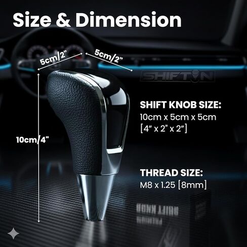 Gear Shift Knob for Toyota Avalon Yaris Sienna Venza Camry and fit Lexus ES-350 GS-450 RX-350 IS-350 LS-460 (Black/Carbon Pattern) in Kuwait