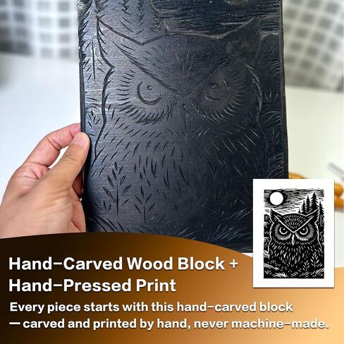 Caelumis Vintage Wall Art Decor Prints Black And White Pictures Posters For Farmhouse Living Bedroom Bathroom Room kitchen Handmade Unframed (Owl 12x16in) in Saudi Arabia