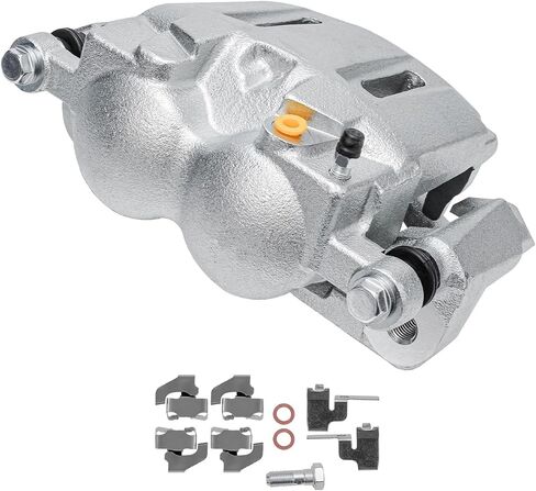 ديترويت المحور - الفرجار الفرامل الأمامية اليسرى لفورد 2005-2012 F-250 F-350 سوبر واجب سائق الجانب الفرامل الفرجار ث / قوس 2006 2007 2008 2009 2010 2011 استبدال in Saudi Arabia