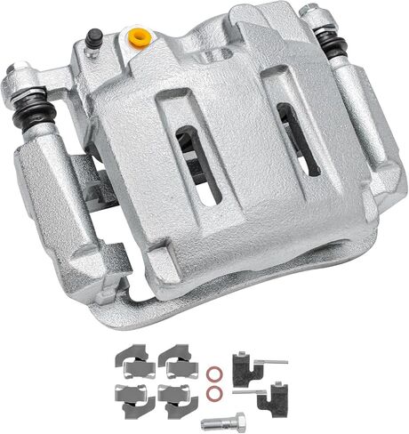 ديترويت المحور - الفرجار الفرامل الأمامية اليسرى لفورد 2005-2012 F-250 F-350 سوبر واجب سائق الجانب الفرامل الفرجار ث / قوس 2006 2007 2008 2009 2010 2011 استبدال in Saudi Arabia