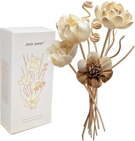 Reed Diffuser Sticks Set, Natural Paper Material, Flower Diffusers for Home Bathroom and Bedroom Decor, 12Pcs Exquisite Box in Saudi Arabia