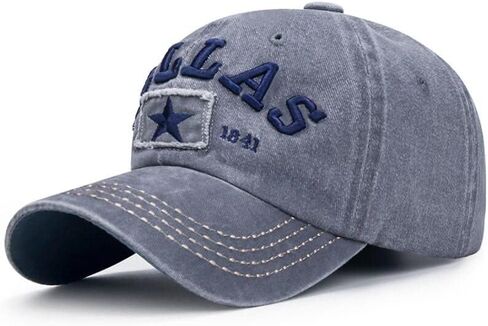 Vintage Dallas Cotton Baseball Cap Men Women Retro Sports Outdoor Casual Sun Hat in Saudi Arabia