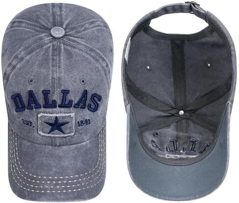 Vintage Dallas Cotton Baseball Cap Men Women Retro Sports Outdoor Casual Sun Hat in Saudi Arabia