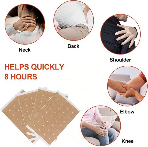 50pcs Tiger Patches, Tiger Plaster, Capsaicin Patches for Knee, Back, Neck, Muscle, Shoulders, Body Herbal Plaster in Kuwait