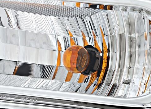 لفورد F250 F350 F450 F550 2004 2005 2006 2007 المصابيح الأمامية مجموعة الهالوجين تقليم الكروم سائق وجانب الركاب in Saudi Arabia