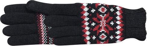 Manzella Womens Crystal Knit Glove With Jaquard Pattern and Ultra Soft Plush Lining in Kuwait