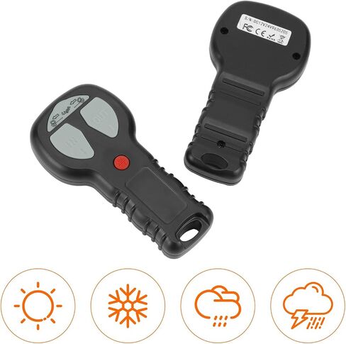 طقم التحكم عن بعد للونش اللاسلكي من QWORK - DC12V - مفتاح سماعة 100 فولت للسيارة، ATV، SUV - للونش حتى 20000 رطل in Saudi Arabia