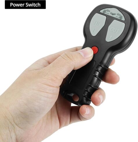 طقم التحكم عن بعد للونش اللاسلكي من QWORK - DC12V - مفتاح سماعة 100 فولت للسيارة، ATV، SUV - للونش حتى 20000 رطل in Saudi Arabia