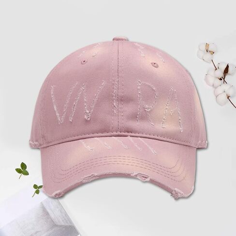 Vintage Washed Cotton Distressed Baseball Cap Adjustable Unstructured Hat for Men and Women Ideal for Casual and Outdoor Wear in Saudi Arabia