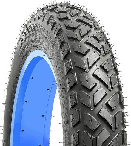 1 Pack 20" E-Bike Fat Tire 20 x 4.0 (102-406) Plus 1 Pack 20 Heavy Duty Fat Bike Tube 20x3.5/4.0 AV 33mm Valve Compatible with Most 20 x 4.0 Electric Bike/Mountain Bike Tire and Tube (Black) in Saudi Arabia