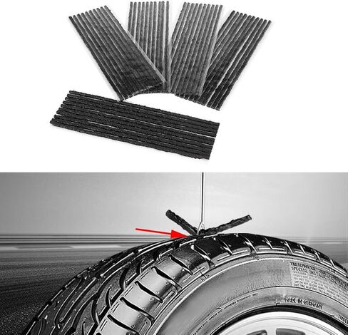 50Pcs Tire Strips, Keenso Rubber Tire Puncture Repair Strips Tubeless Repair Tool Tyre Repair Plug for Car Truck Motorbike in Saudi Arabia