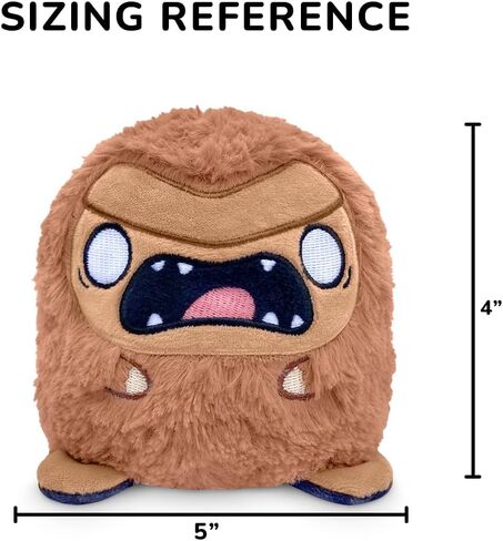 TeeTurtle 4" Reversible Bear Plushie - Cute Kawaii Heart and Broken Heart - Soft Stuffed Animal in Kuwait