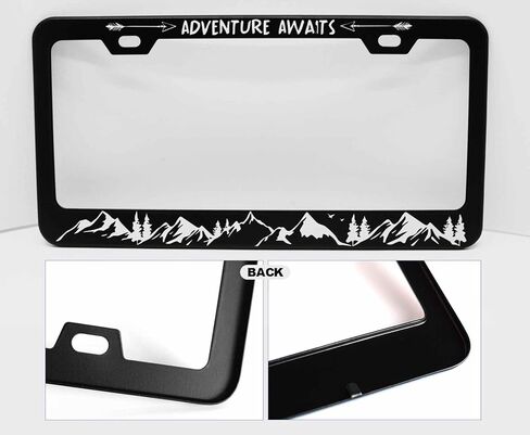 قطعتان من إطار لوحة ترخيص أزهار الكرز الوردي للنساء، إطارات بطاقات سيارة على شكل زهرة وردية اللون للفتيات للمركبة مع ملصق إلكتروستاتيكي غير لاصق in Kuwait