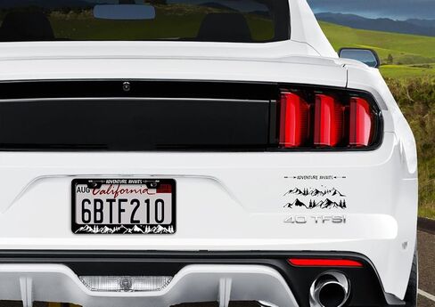 قطعتان من إطار لوحة ترخيص أزهار الكرز الوردي للنساء، إطارات بطاقات سيارة على شكل زهرة وردية اللون للفتيات للمركبة مع ملصق إلكتروستاتيكي غير لاصق in Kuwait