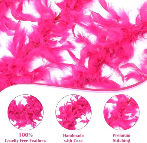 ريشة بوا للحفلات ، عيد الميلاد ، الزفاف المركزية زخرفة الأزياء (43G-ROSE RED) in Kuwait