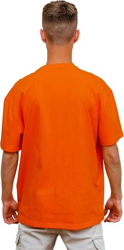 T-TAM Unisex Oversized T-Shirt for Women & Men - 100% Soft Cotton Crew Neck Short Sleeve - Basic Tee Shirt in Saudi Arabia