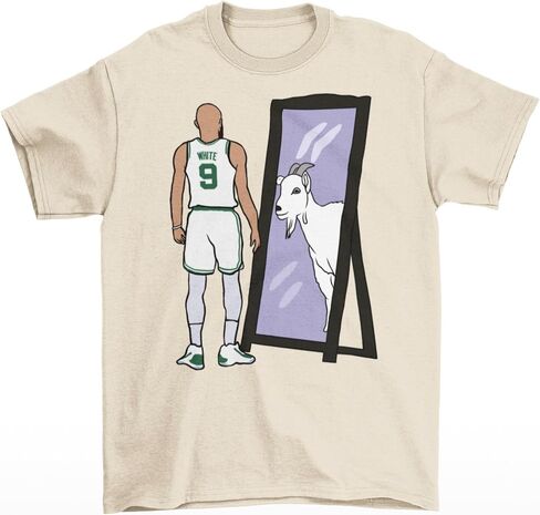 Derrick White Mirror Goat Boston Basketball T-Shirt in Saudi Arabia