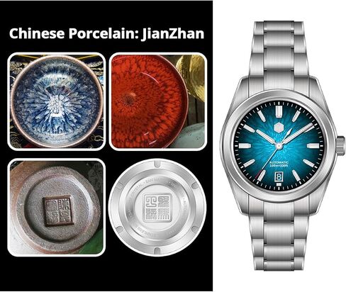 San Martin 39mm SN0144 Classic Diving Men Watch 9015 Chinese Style Dress Men Automatic Mechanical Watches (V 2) in Saudi Arabia
