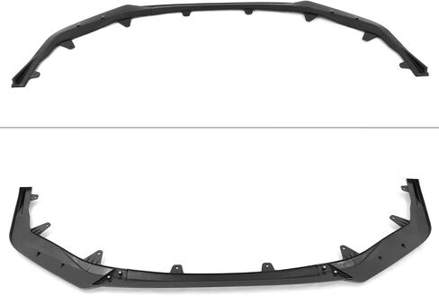 IKON MOTORSPORTS, Front Bumper Lip Compatible with 2020-2024 Toyota Corolla SE XSE 4-Door Sedan, Gloss Black 3PC PP Polypropylene IKON Style Front Lip Lower Chin Spoiler Splitter in Saudi Arabia